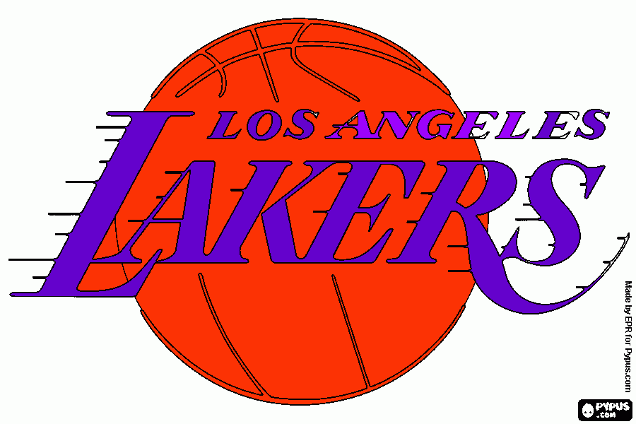l.a. lakers coloring page