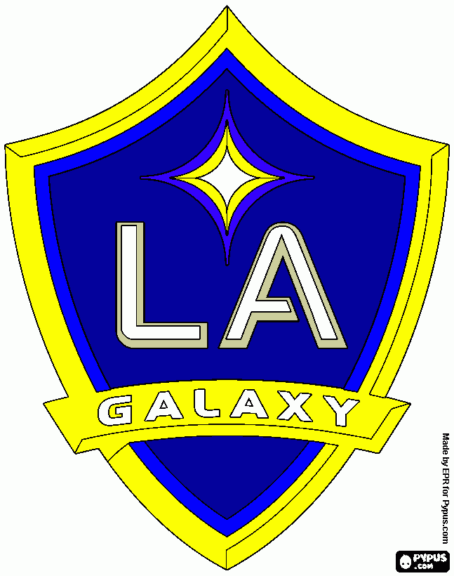 l.a.galaxy coloring page