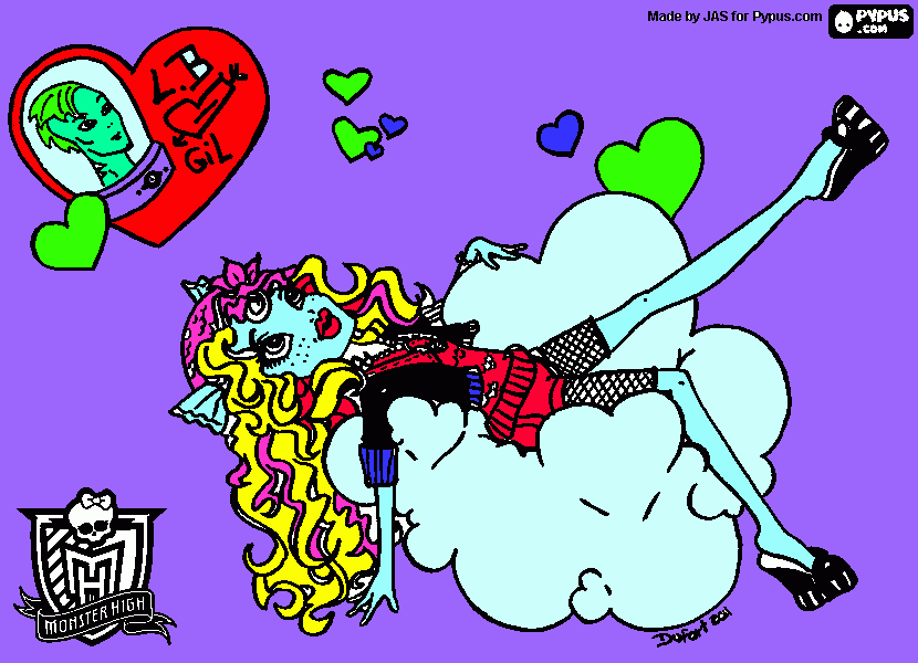 lagoona blue and boyfriend coloring page