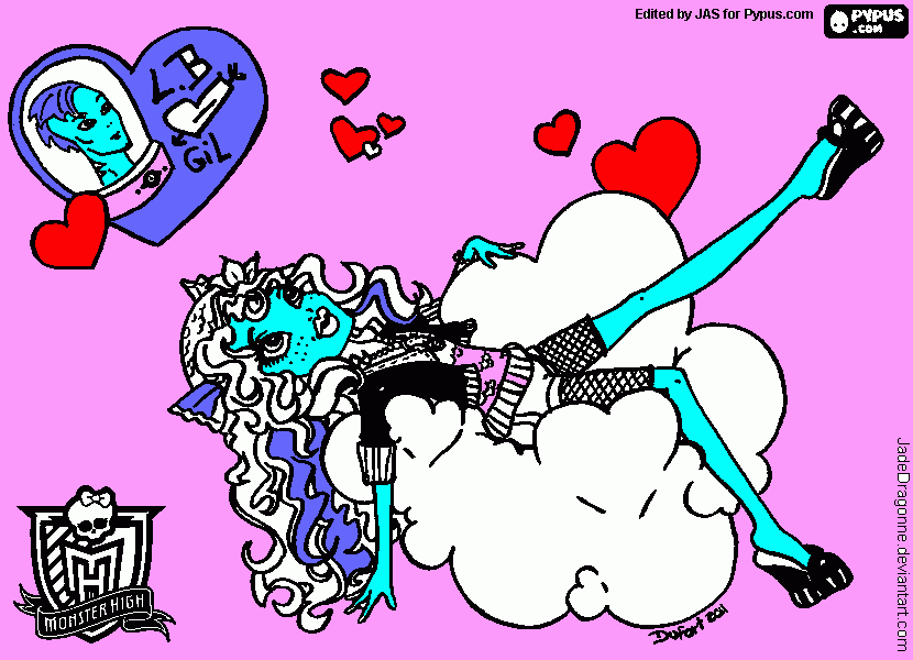 Lagoona Blue thinking of Gil coloring page