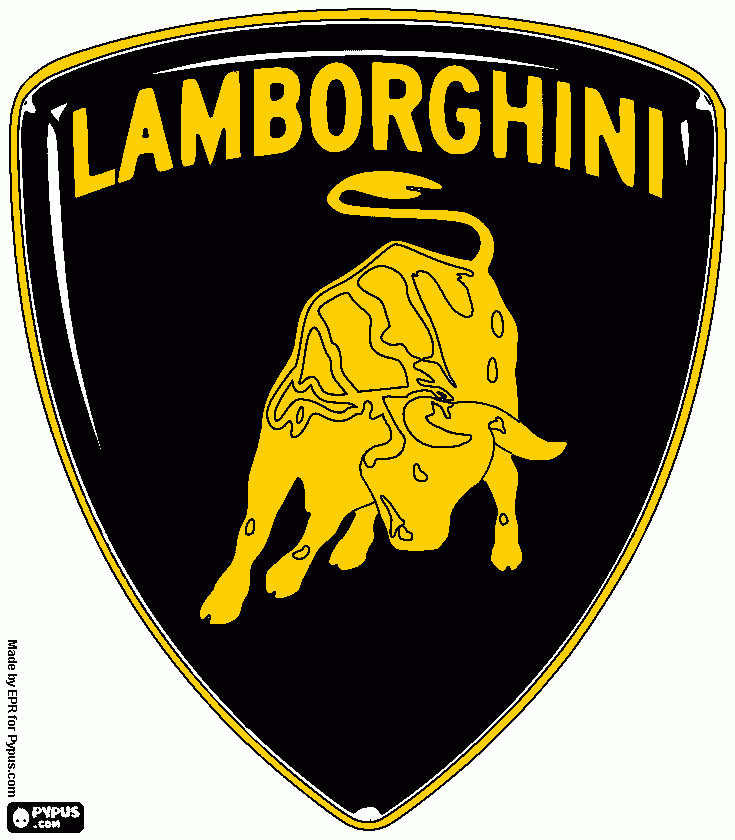 Lamborghini Emblem coloring page