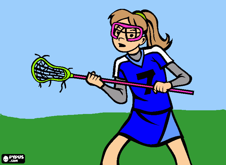 LAX coloring page