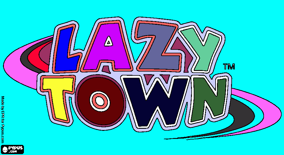 lazytown coloring page