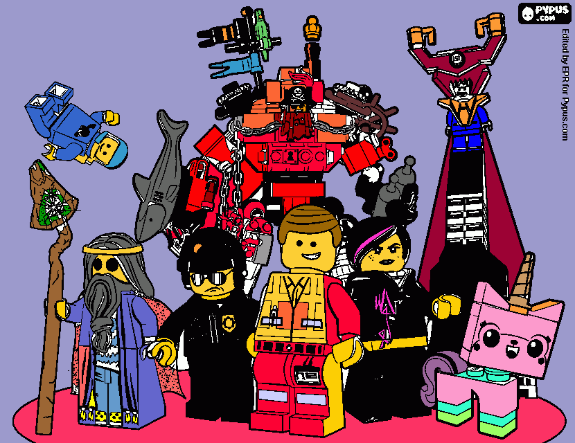 Lego colouring coloring page