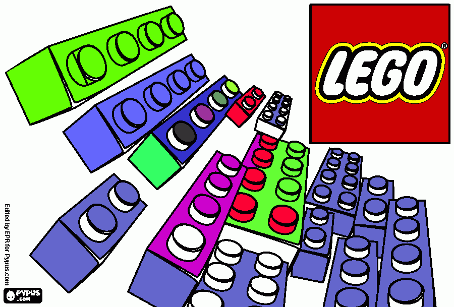 lego pic 3 coloring page
