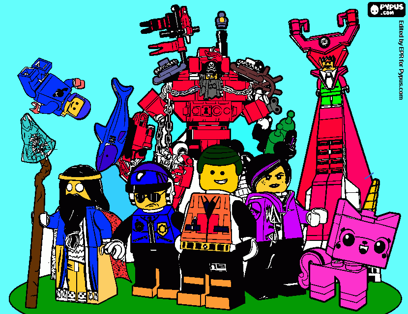 LEGO pic coloring page