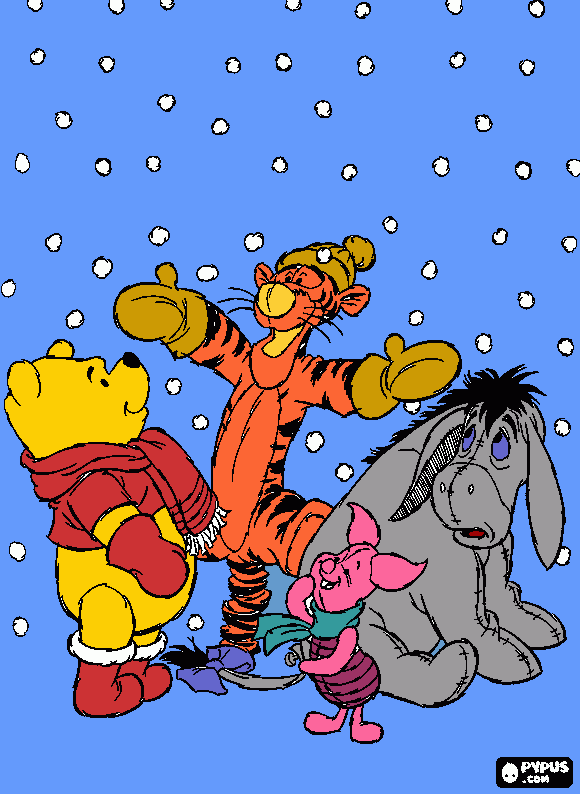 let it snow coloring page
