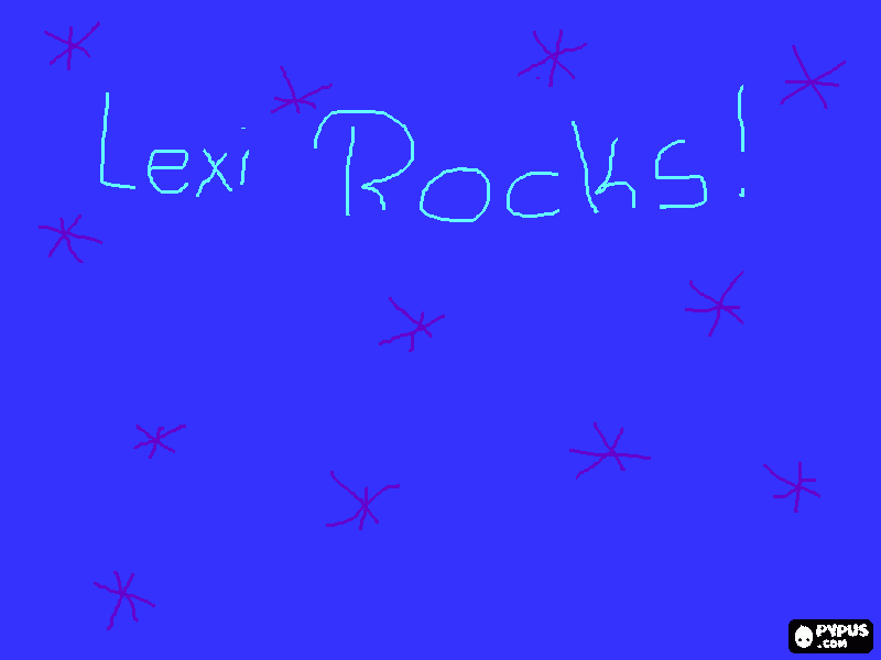 Lexi Rocks! coloring page