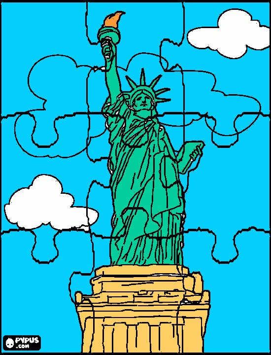 Liberty coloring page