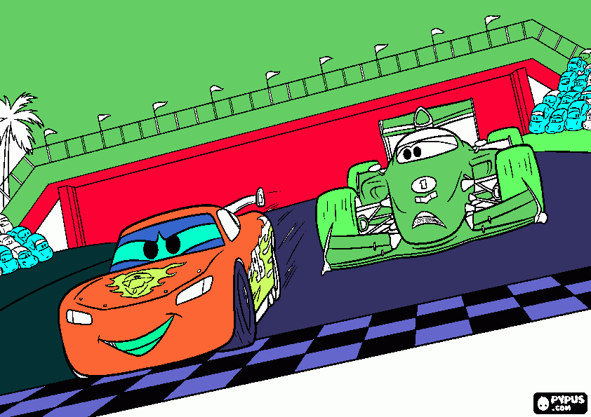 lightning mcqueen coloring page