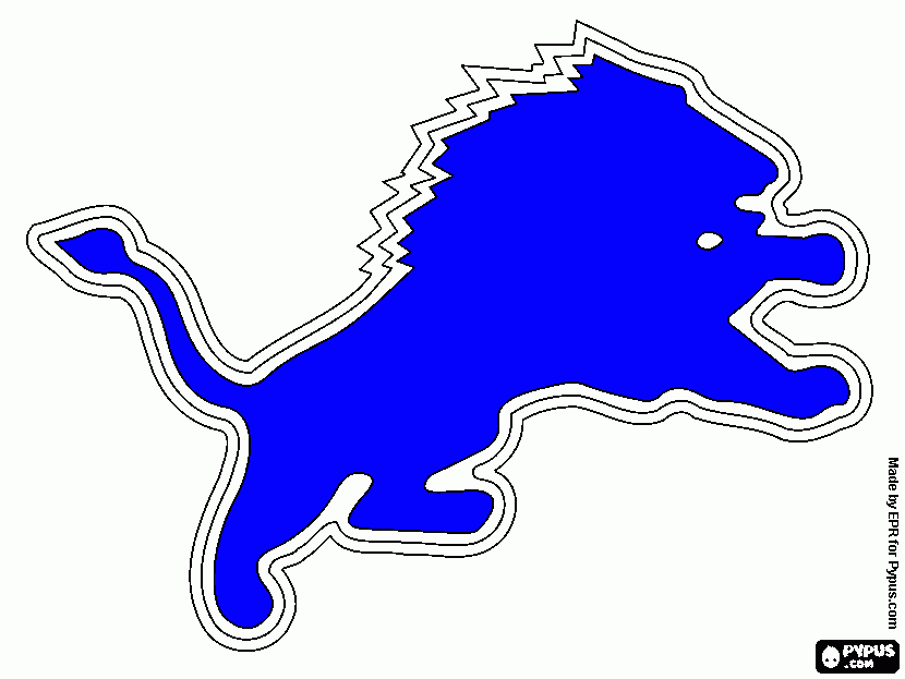 Lions coloring page