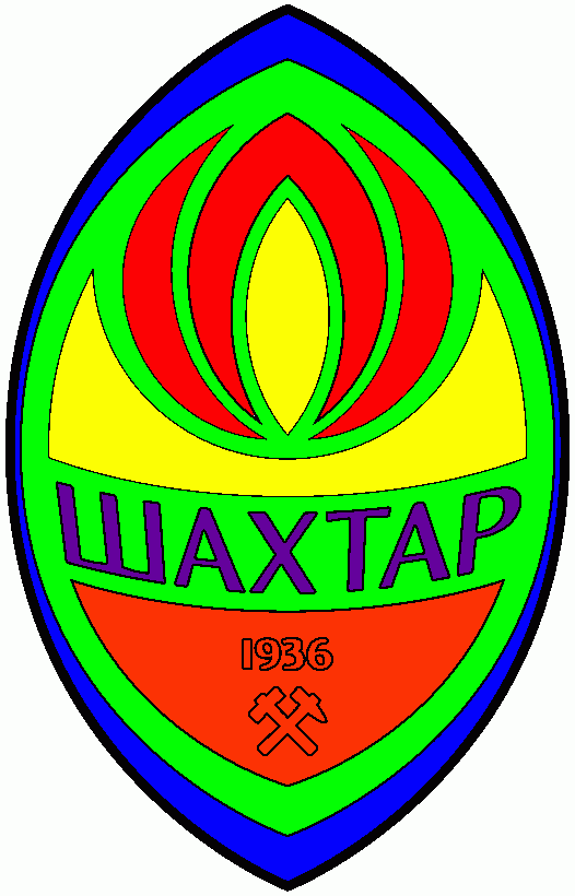 Logo of FC Shakhtar Donetsk, Ukrainian football team  coloring page