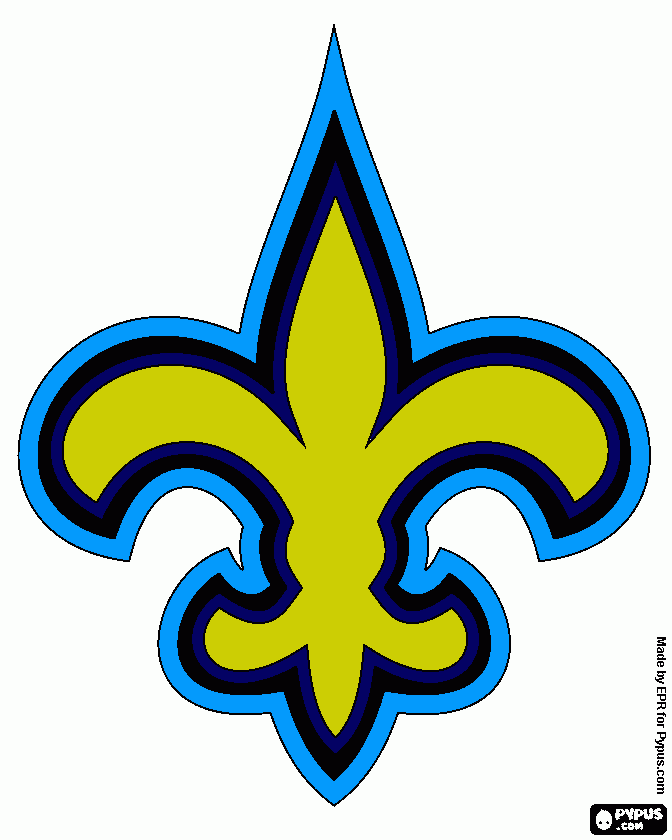 Logo of New Orleans Saints coloring page