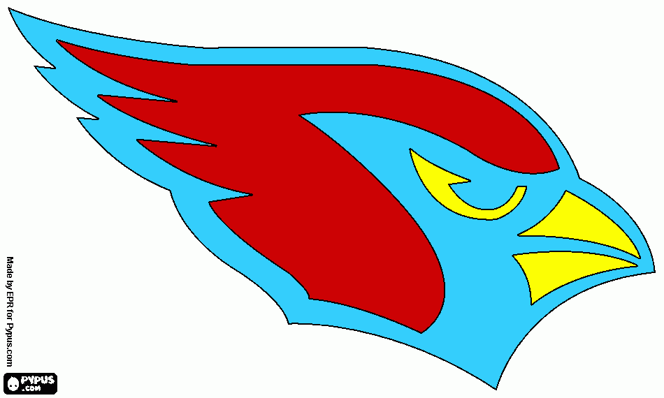 Logo of the Arizona Cardinals coloring page