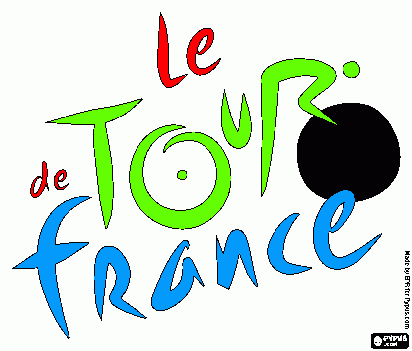 Logo of The Tour de France coloring page