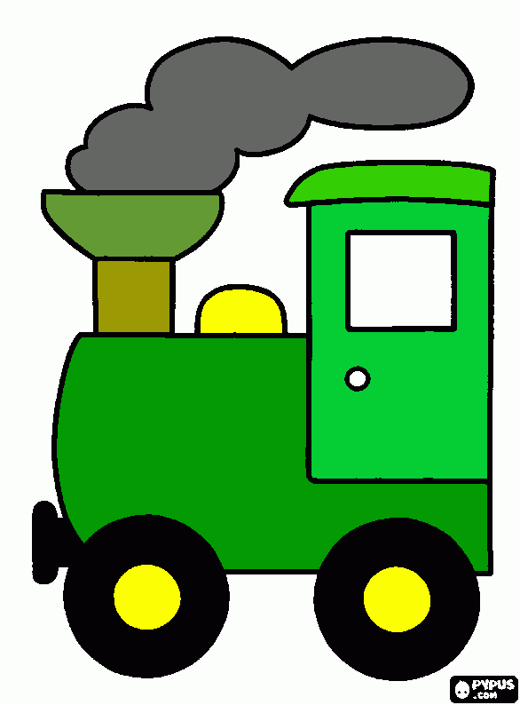 lokomotiva zate coloring page