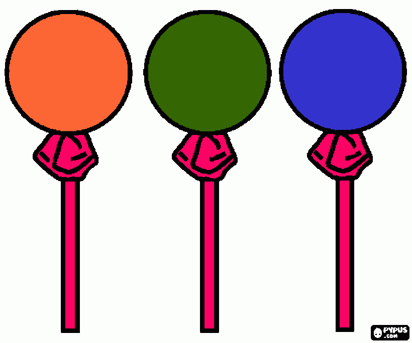 lollipop coloring page