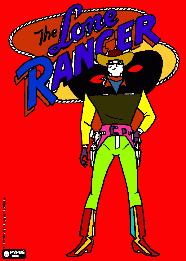 lone ranger coloring page