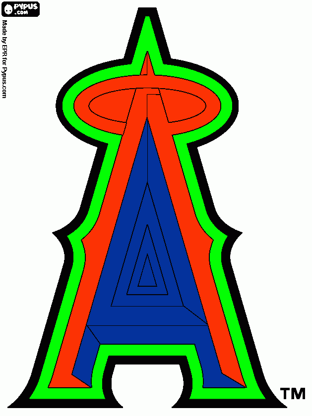 Los Angeles Angels of Anaheim coloring page