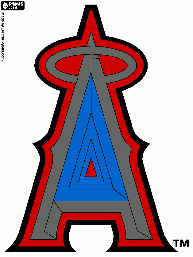 Los Angeles Angels coloring page