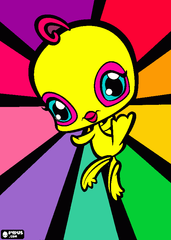 LPS bird coloring page