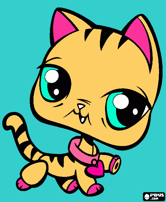 lps cat coloring page