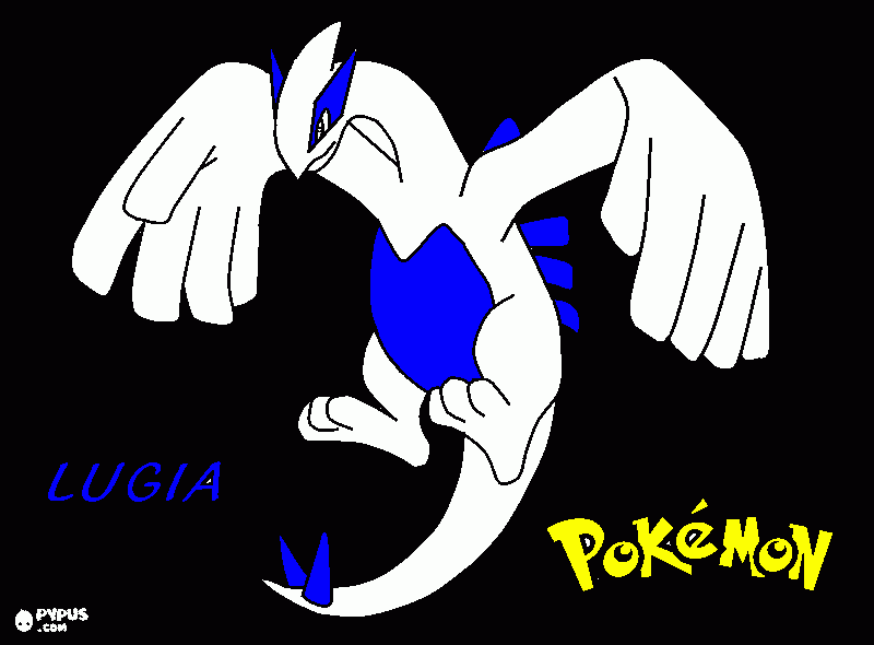 lugia coloring page