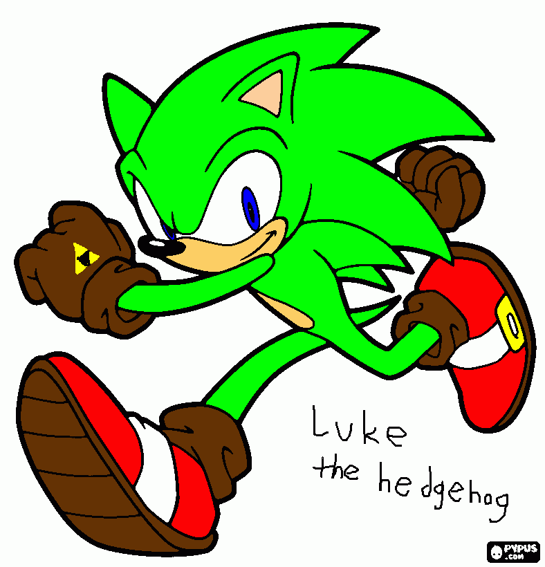 Luke the Hedgehog coloring page