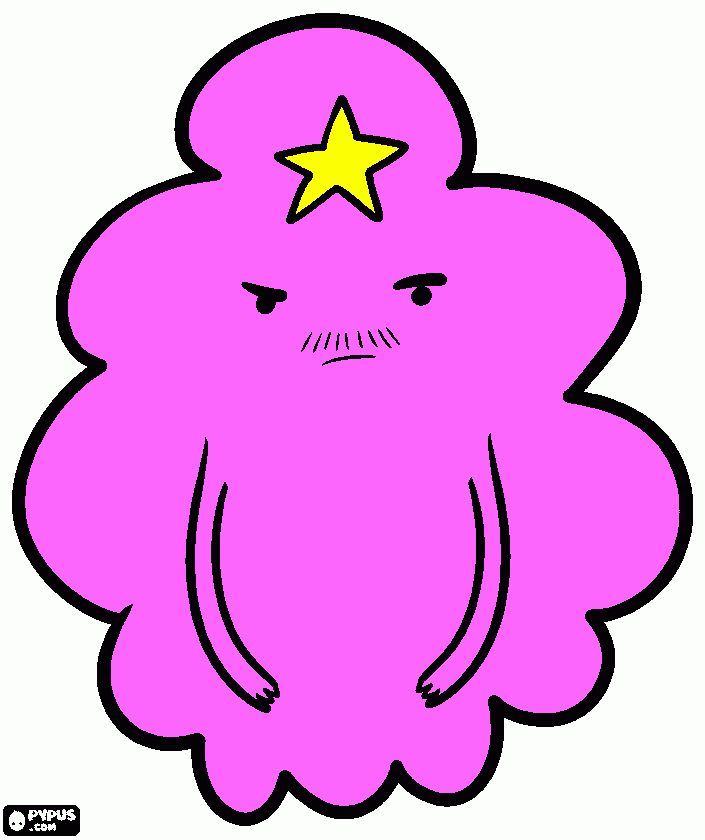 lumpy space prince coloring page