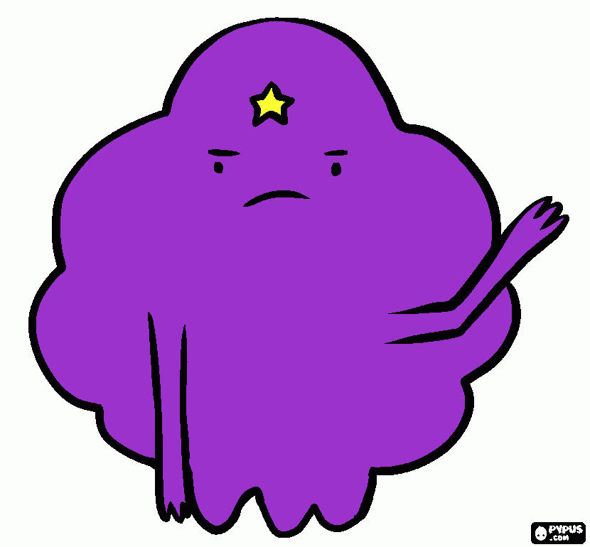 Lumpy Space Princess from Adventure Time  coloring page