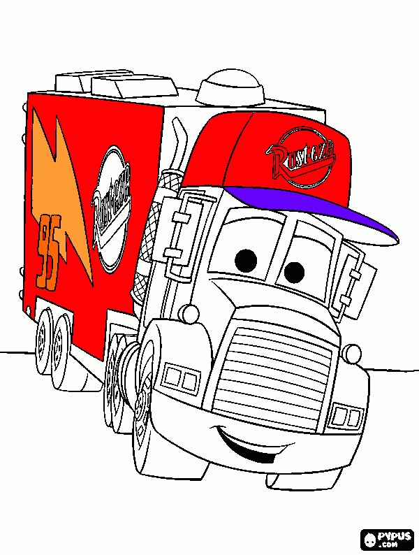 mack truck coloring pages - photo #21