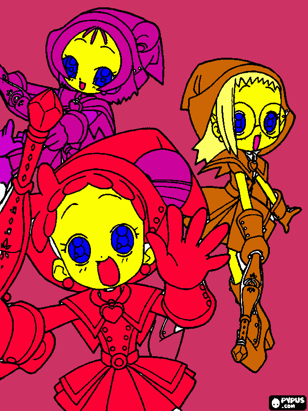magical doremi coloring page