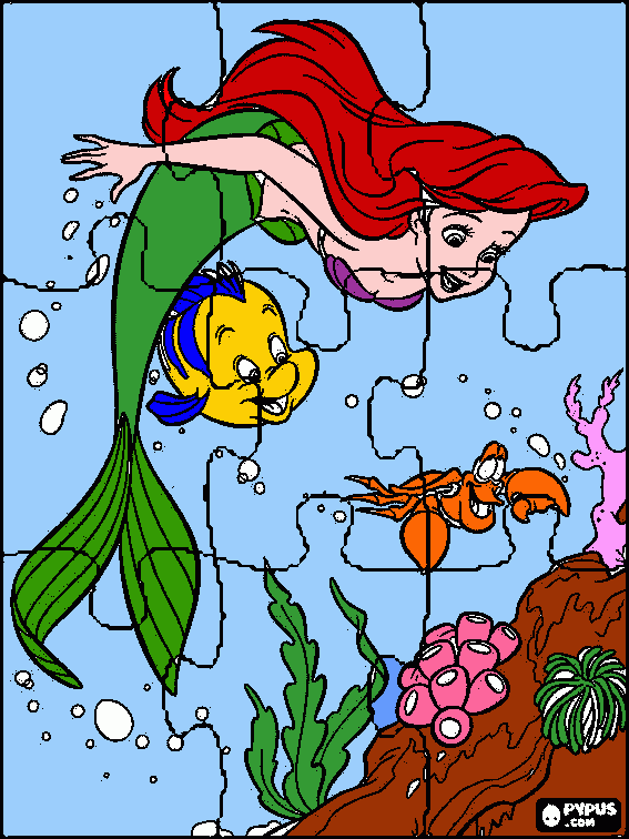 mala sirena coloring page