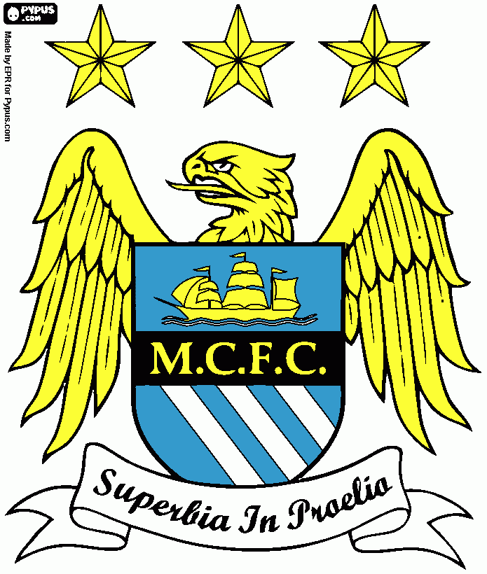 man city badge coloring page
