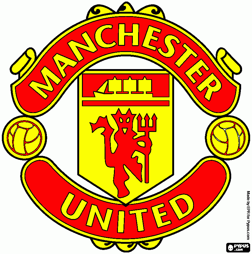 Manchester United fc coloring page