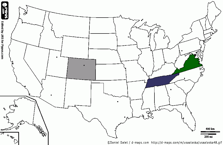 Map of the U.S. coloring page