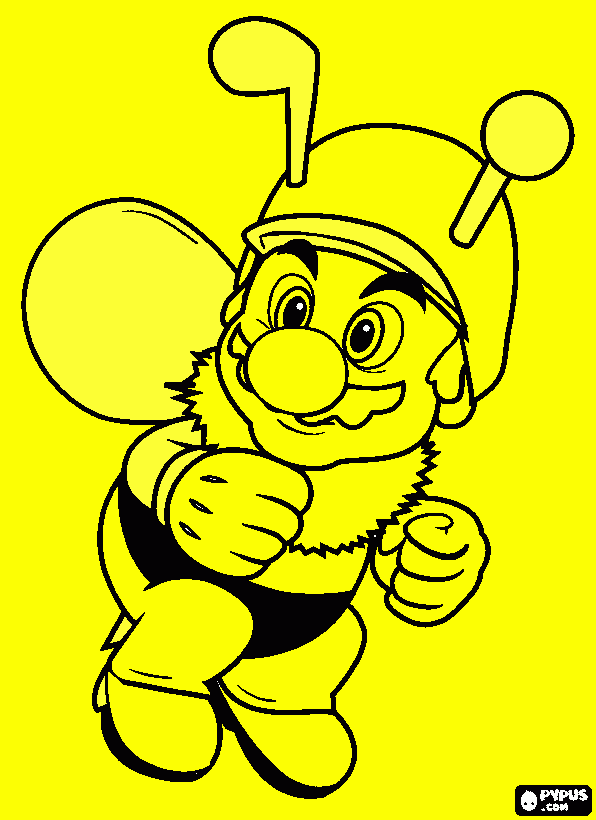 Mario Bug coloring page