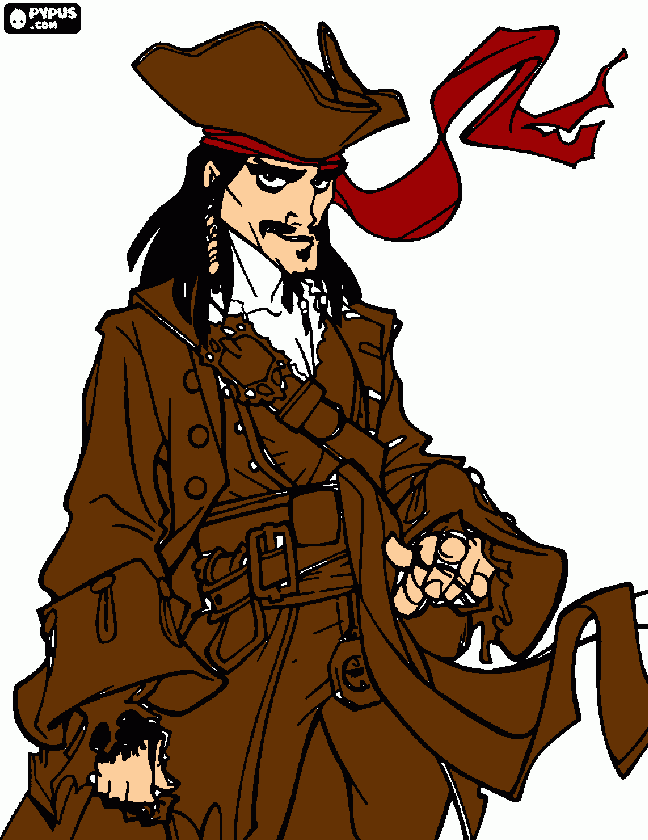 Marks pirate  coloring page