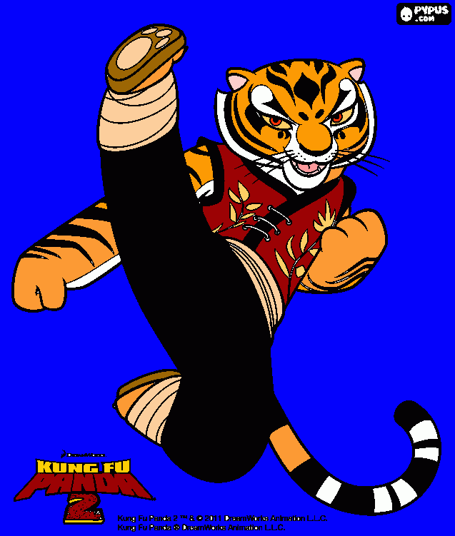 Master Tigress coloring page