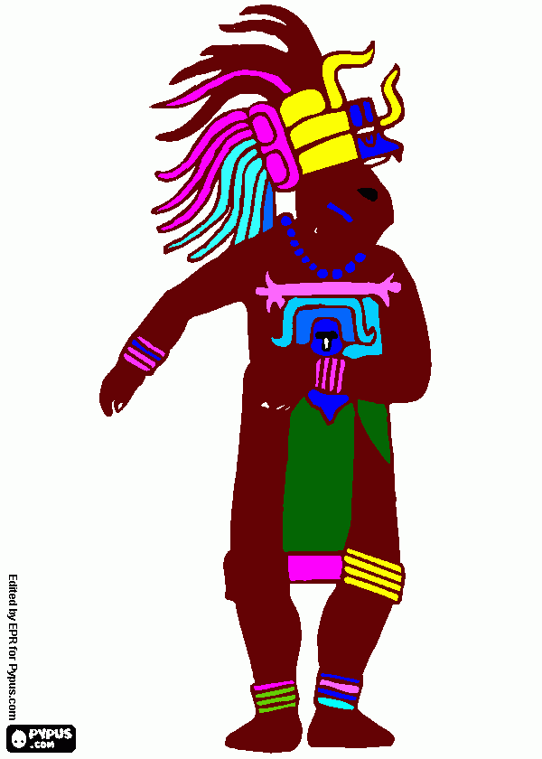 maya colouring coloring page