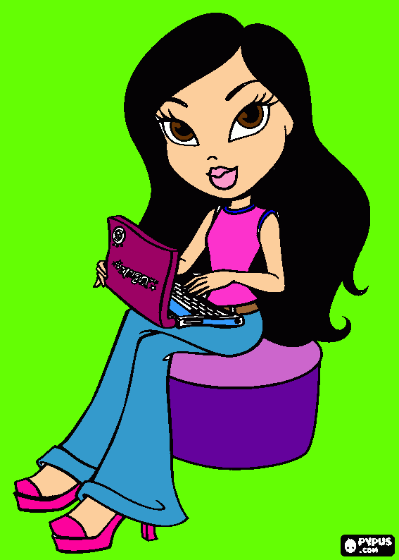 Me and My Laptop coloring page