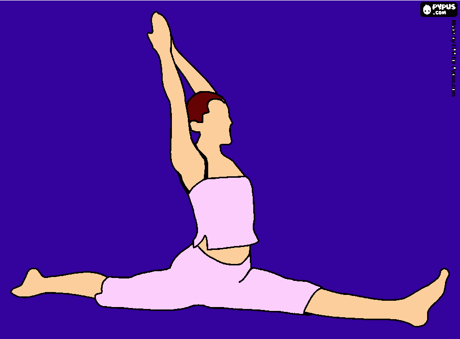 Me in Gymnastics coloring page