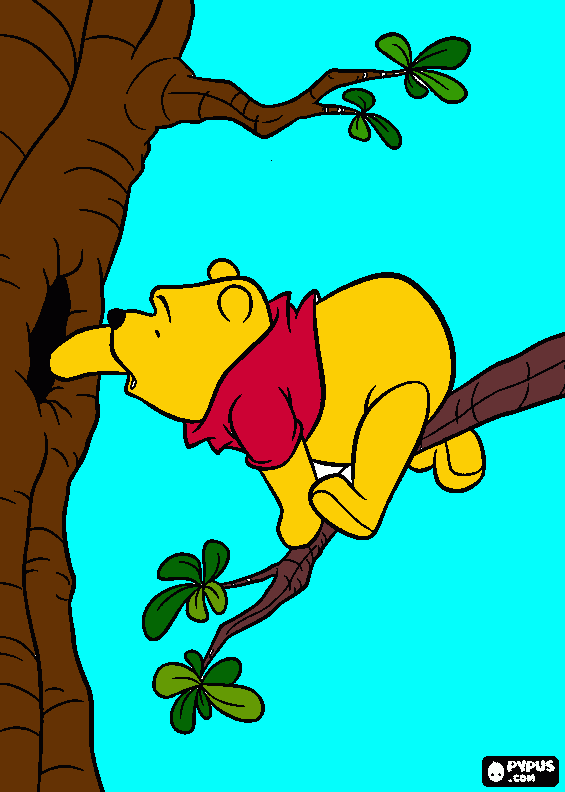 Mecho POOH coloring page