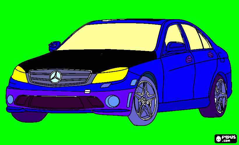 mercedes coloring page
