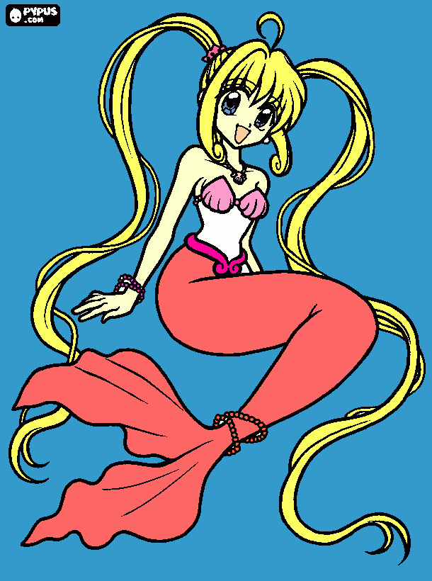 mermaid melodi coloring page
