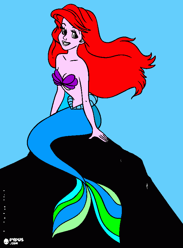 Mermaid picture for you  coloring page