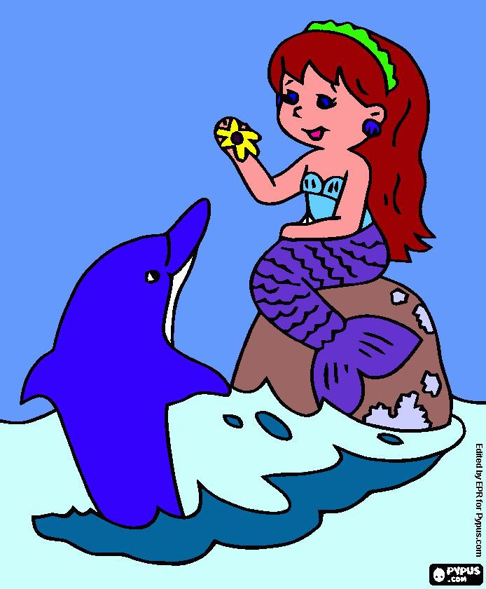 Mermaid Picture coloring page