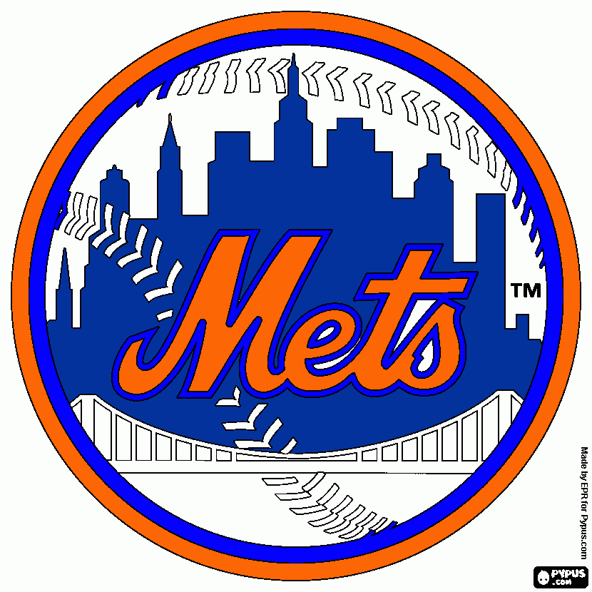 Mets coloring page