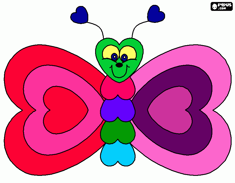 metulj coloring page