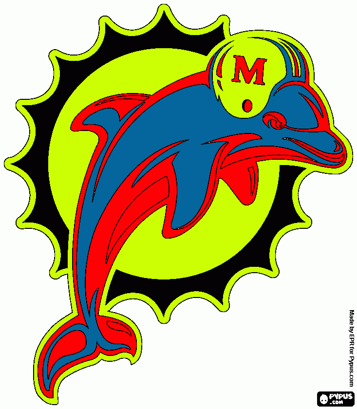 miami dolphins logo coloring pages - photo #30